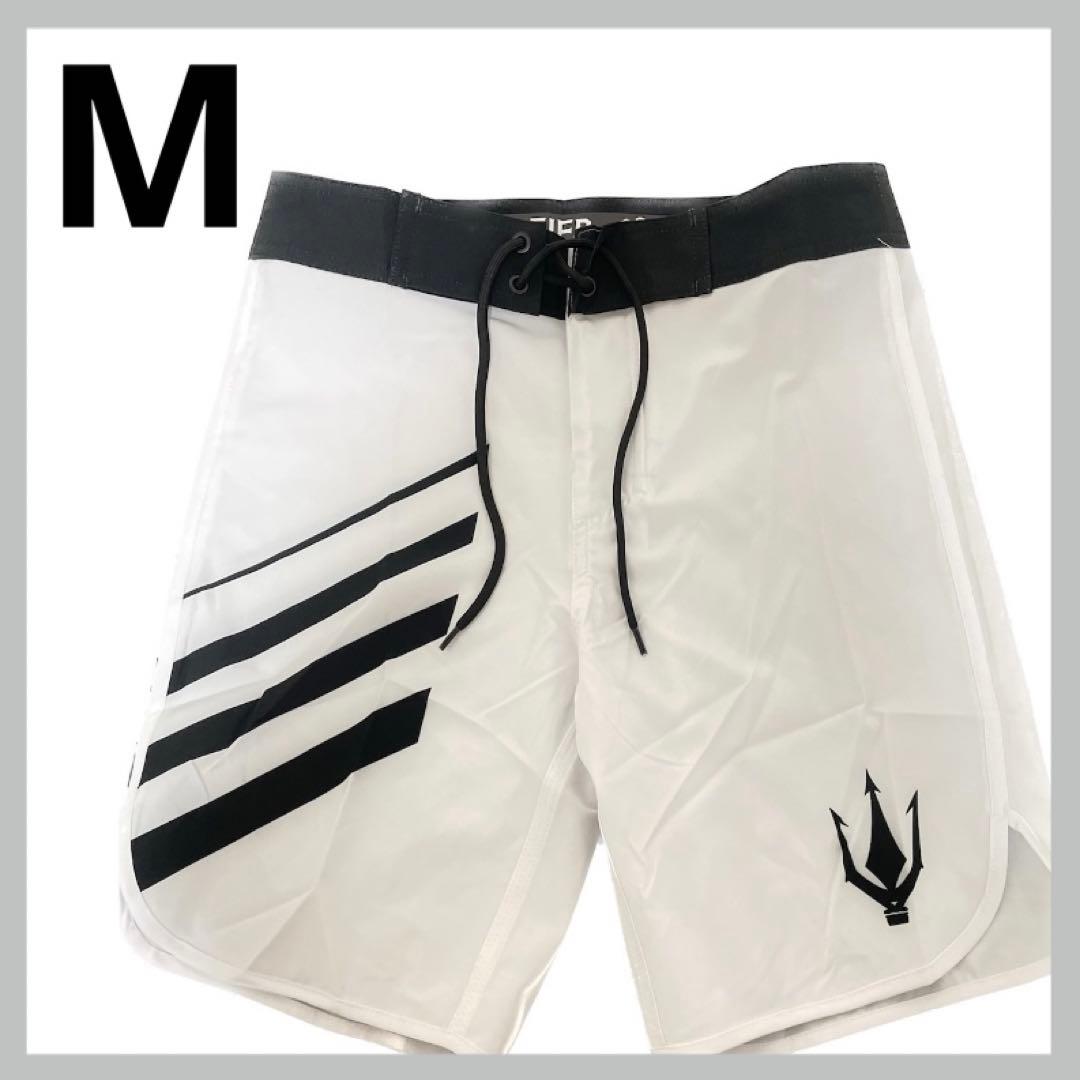 ✨ 新品 ✨ FIED サーフパンツ 水着 M ホワイト ストライプ フィジーク
