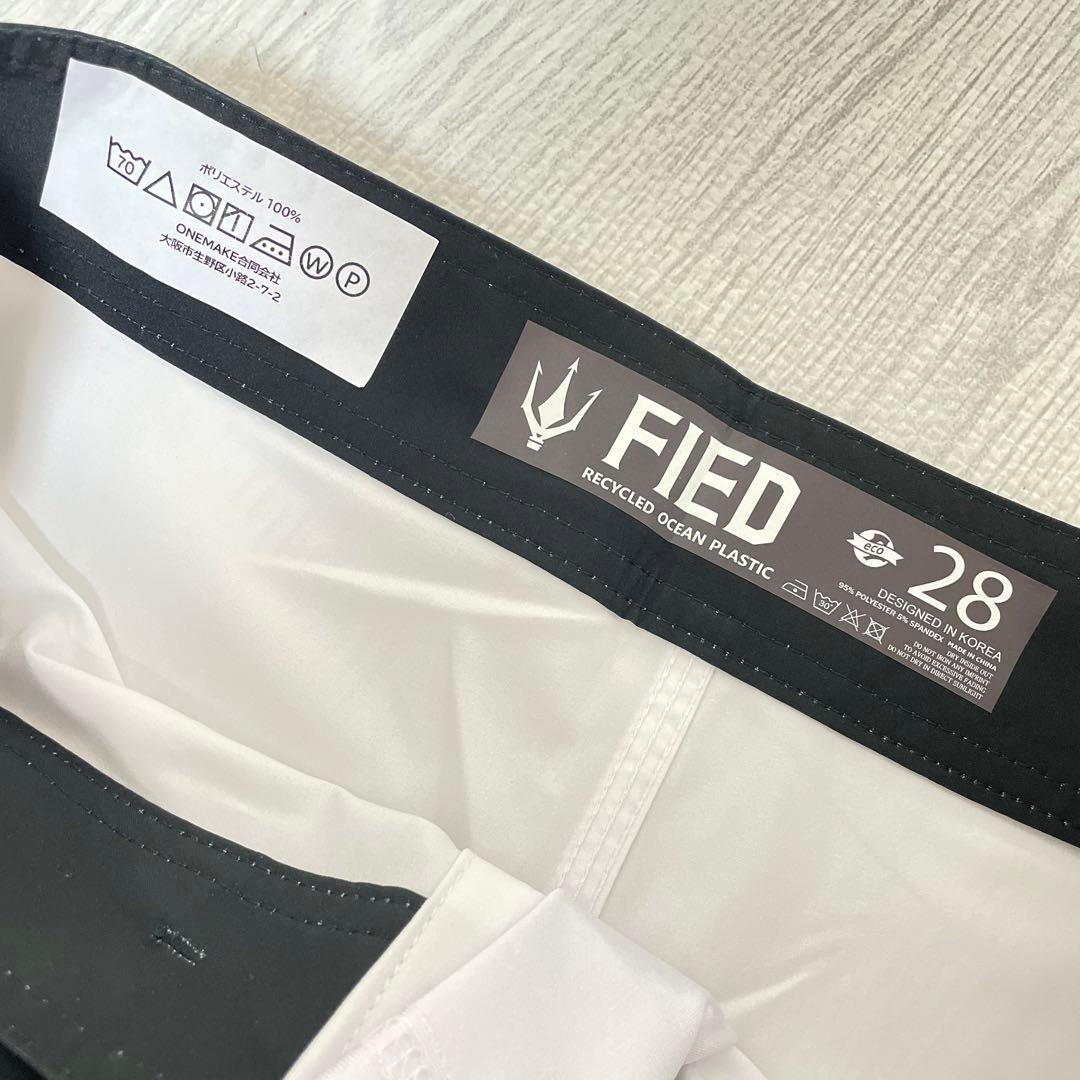 ✨ 新品 ✨ FIED サーフパンツ 水着 M ホワイト ストライプ フィジーク