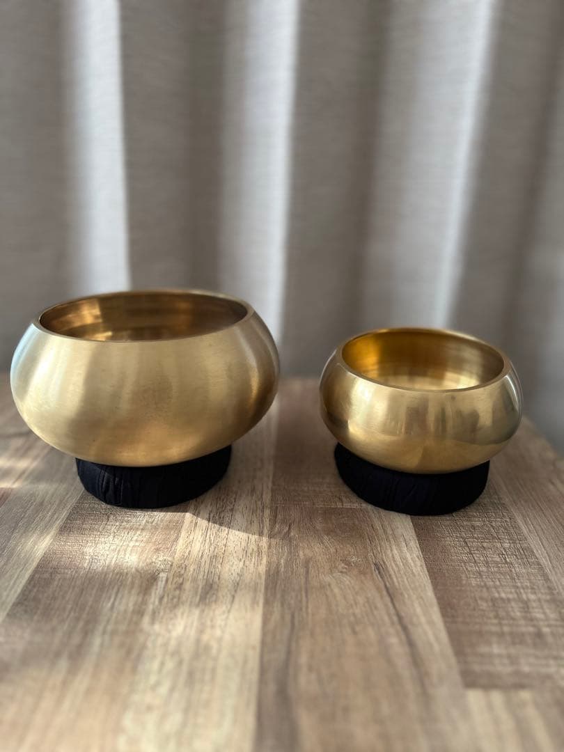（お約束分）新品　シンギングボウル大小セット　バリ島にて購入