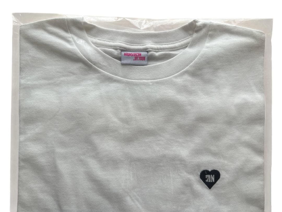BTS ジン RUNSEOKJIN in JAPAN白 Tシャツ SIZE M
