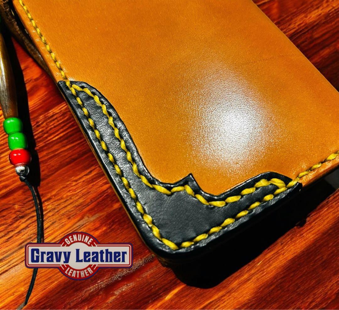 Gravy Leather 栃木レザー 本革 長財布 ファニー ホワイトハーツ