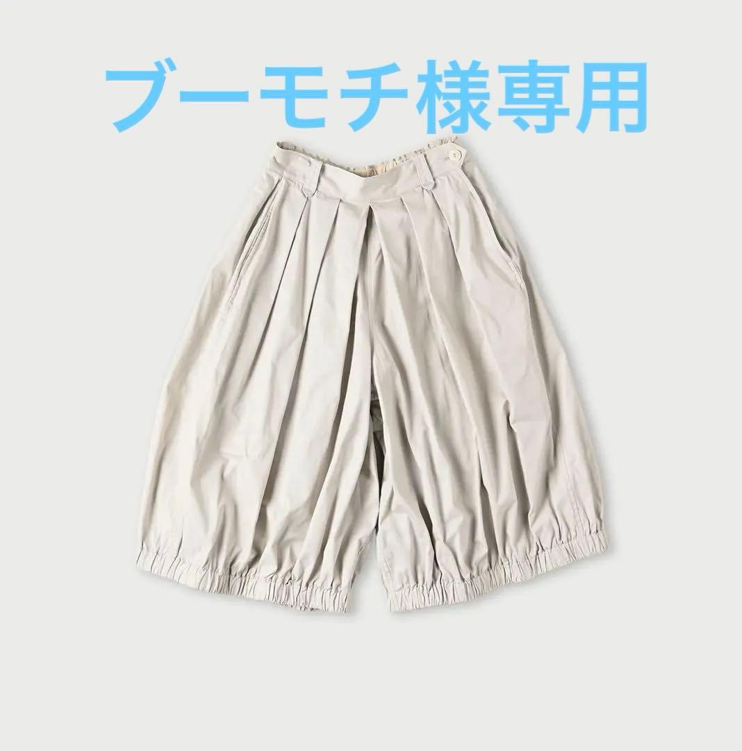 新品 45R 薄ギャバのブルマパンツ キュロット アンティークホワイト