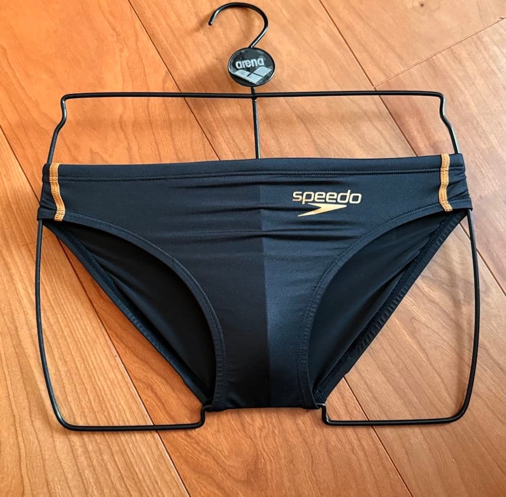 【美品】SPEEDO ショートブーン ブラック×ゴールド　 Mサイズ 競パン