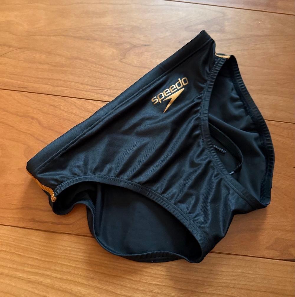 【美品】SPEEDO ショートブーン ブラック×ゴールド　 Mサイズ 競パン