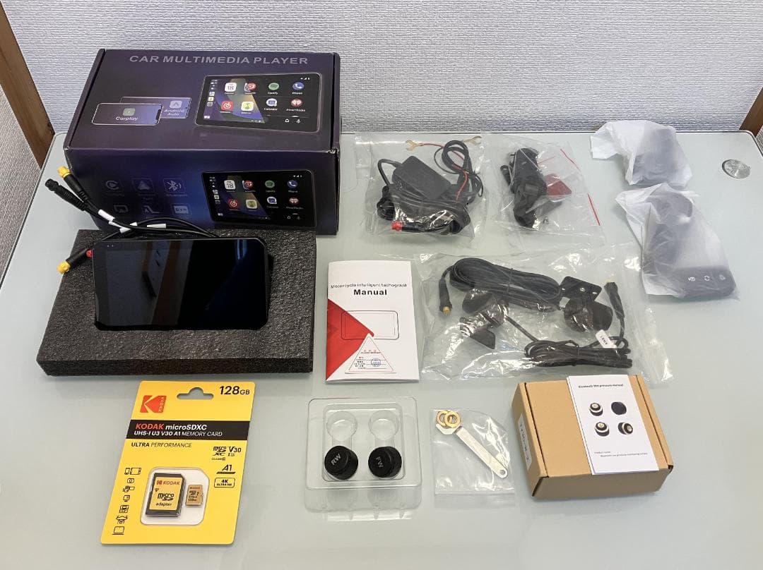 新品 バイク スマートモニター 5.5インチ ドラレコ 空気圧センサー GPS