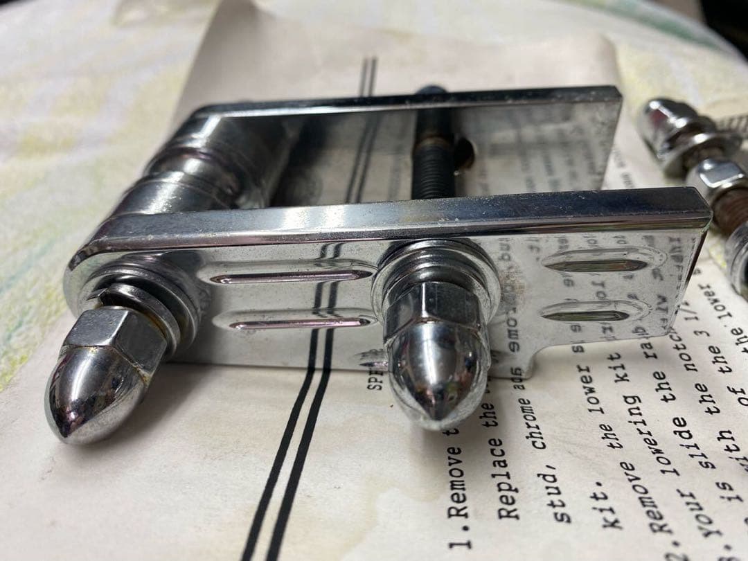 ハーレー FXSTS FLSTS スプリンガー ヘッドライト ステー 激レア