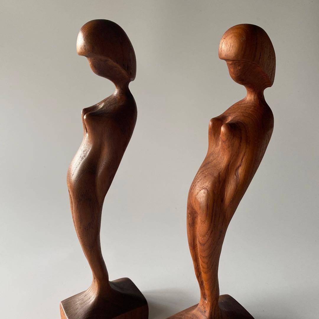 Arne Basse アルネ・バッセ チーク無垢 オブジェ デンマーク製