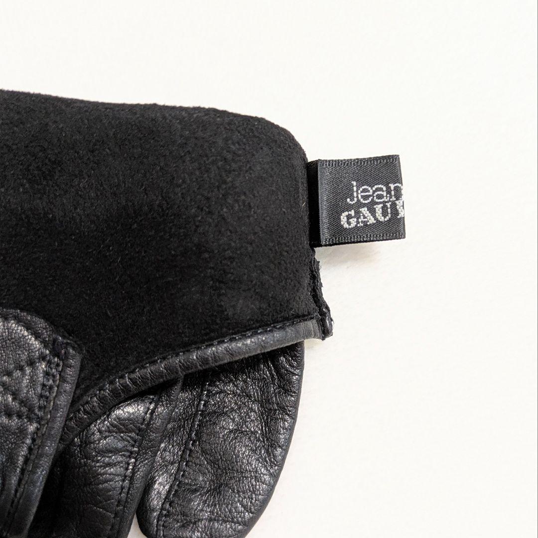 ジャンポールゴルチエ レザーグローブ ブラック