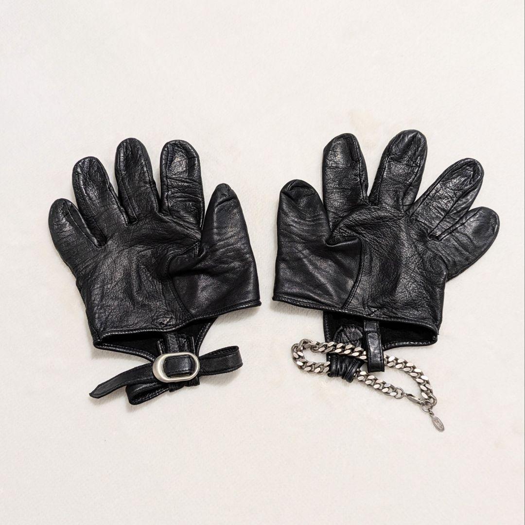 ジャンポールゴルチエ レザーグローブ ブラック