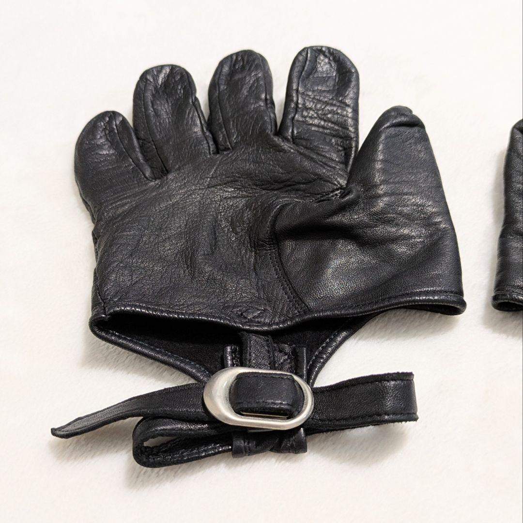 ジャンポールゴルチエ レザーグローブ ブラック