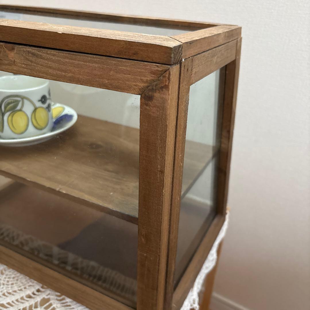北欧　昭和レトロ　ヴィンテージ　木製ディスプレイケース