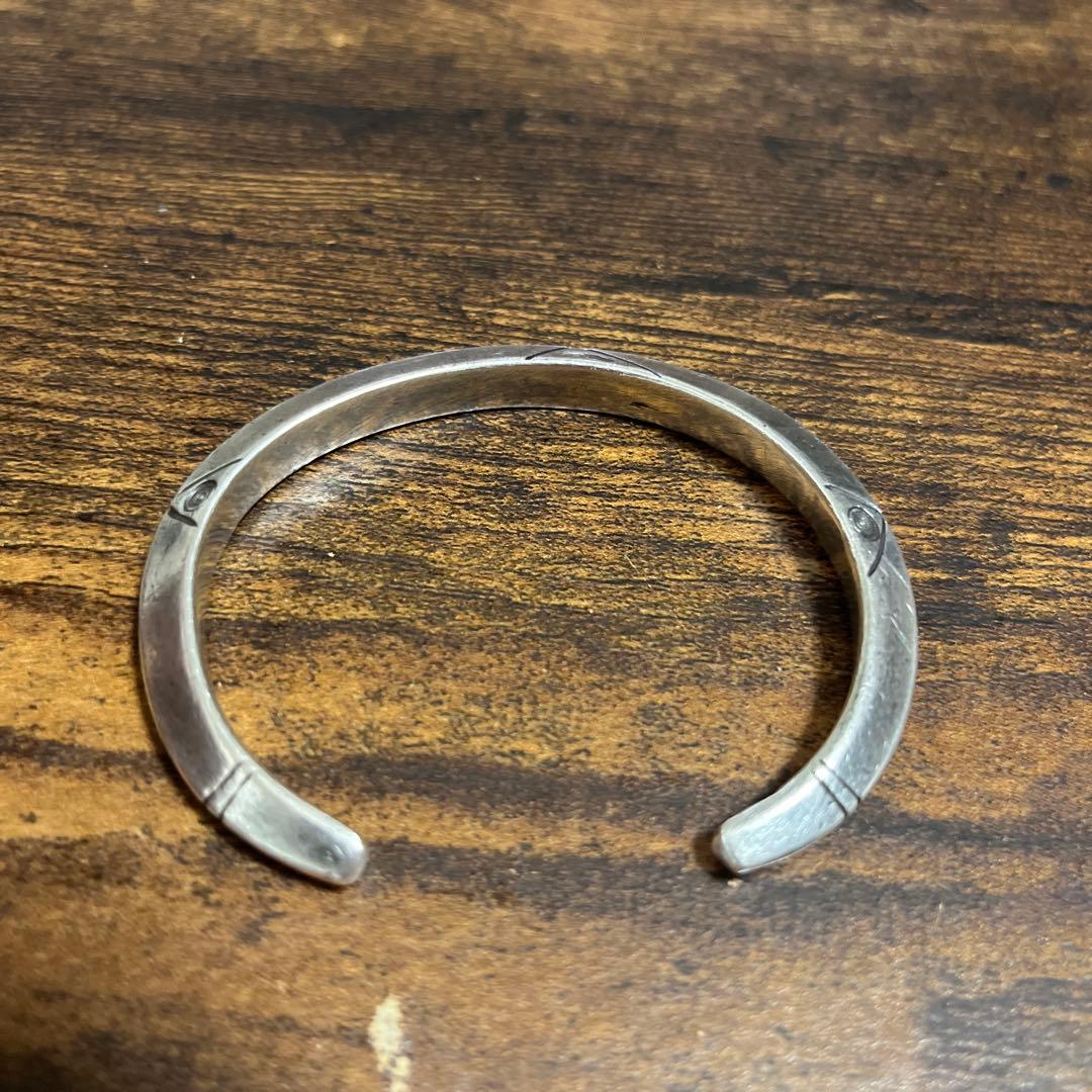 シルバーバングル　ハンドメイド　90s 古着　フリーメイソン　インディアン