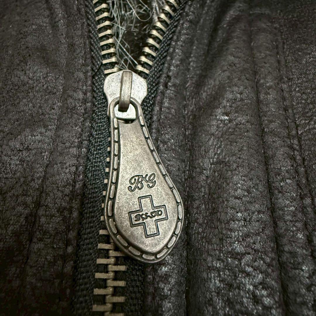 BURNING SHO ecoleather fur jacket ボアy2k