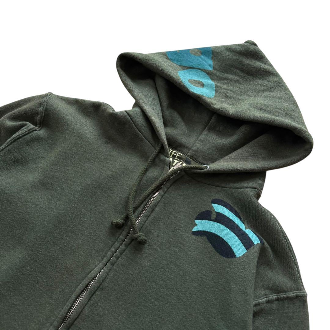 USA製 FREE CITY フリーシティー ジップパーカー 木村拓哉 グリーン