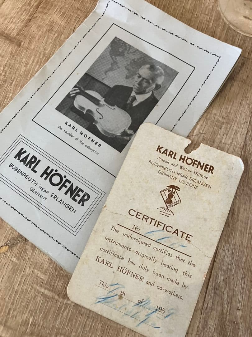 1/17迄特別値引✨ヴァイオリン・カールヘフナー社 1959年製 1/2サイズ