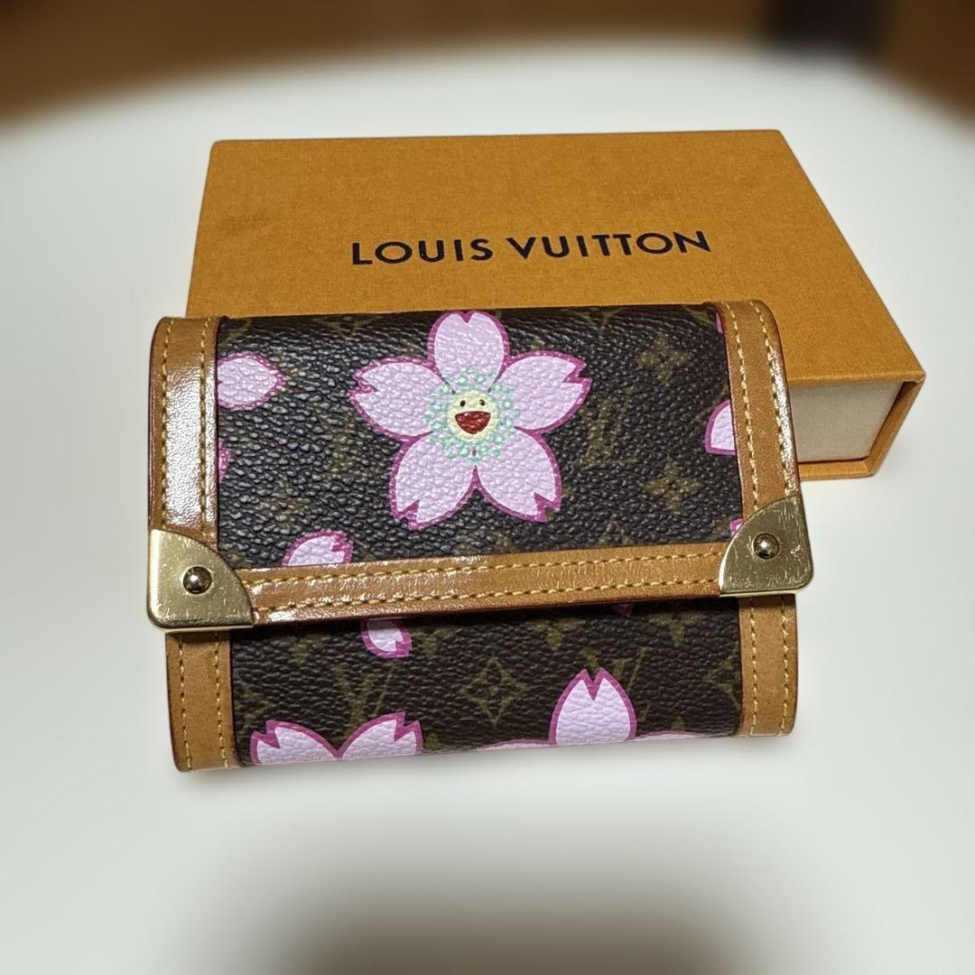 ルイヴィトン モノグラム チェリーブロッサム ポシェットクレ ケース