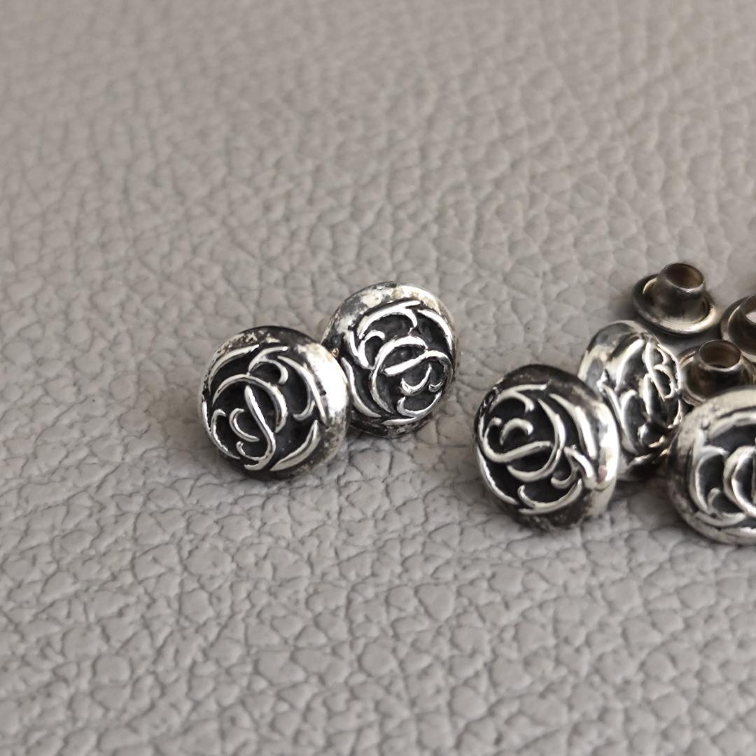 CHROME HEARTS クロムハーツ フローラルボタン スモール 9個