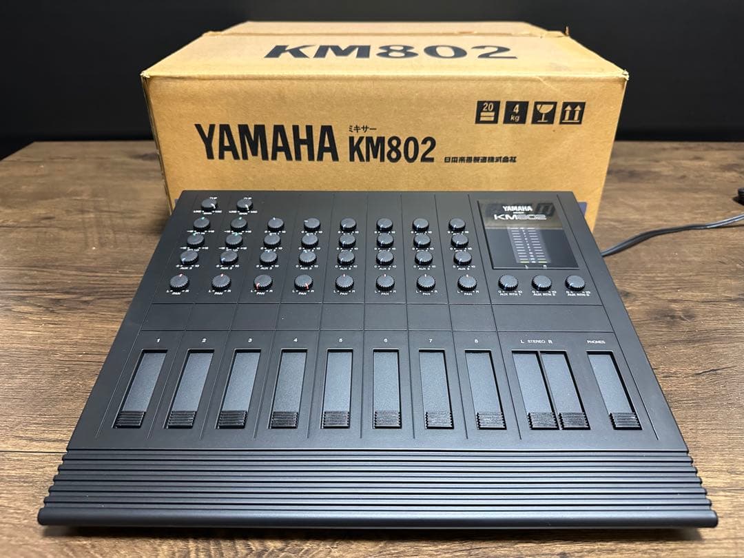 未使用に近い美品　YAMAHA KM802 アナログミキサー　取り扱い説明書付き