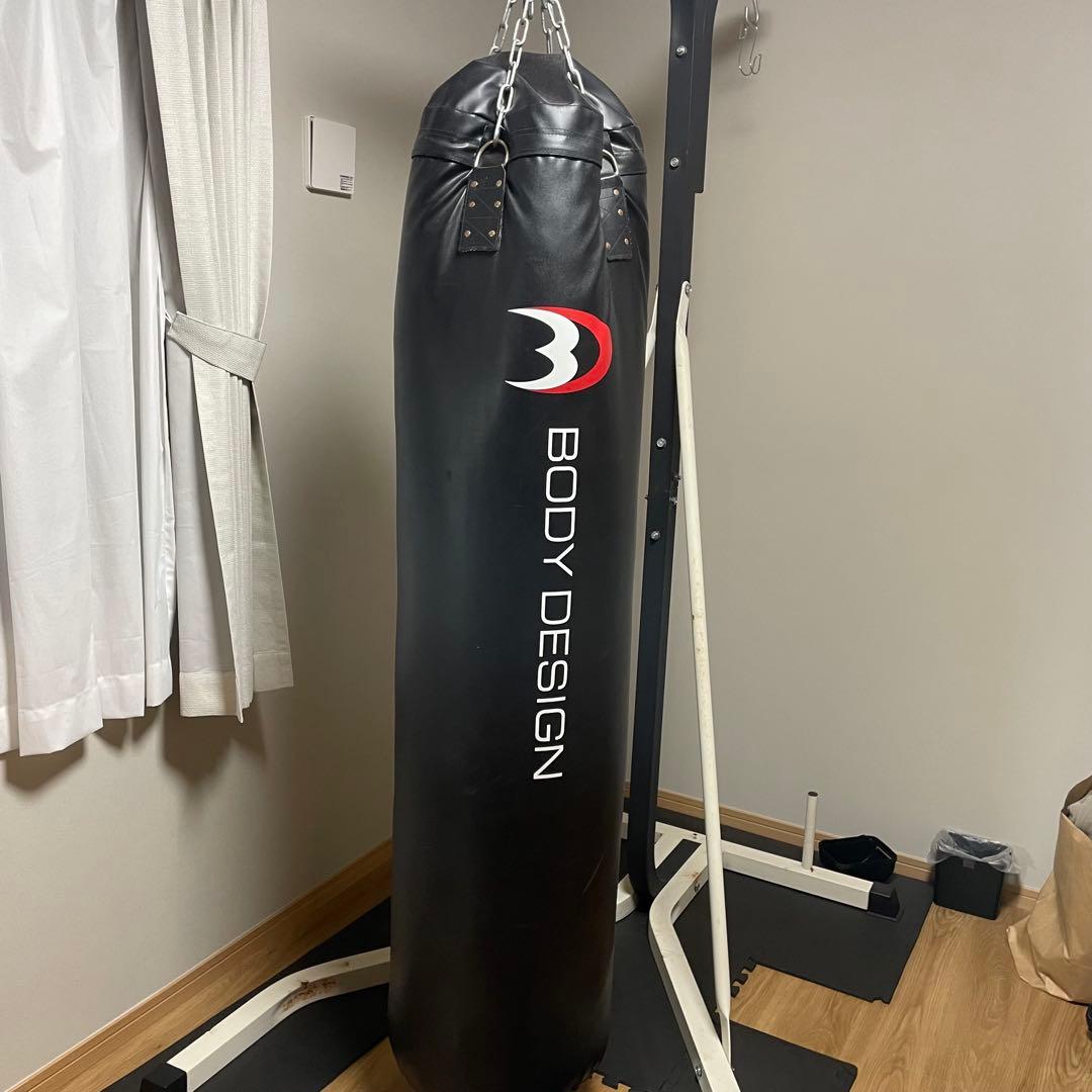 BODY DESIGN サンドバッグ 黒 スタンド付き