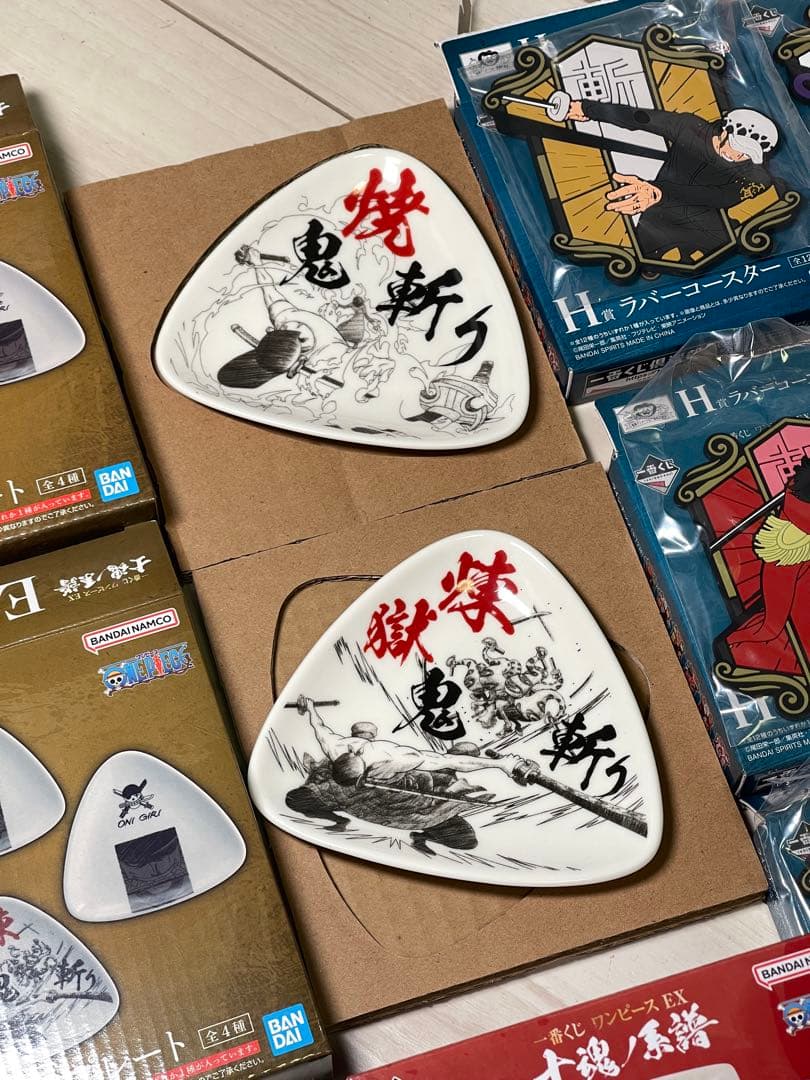 ワンピース一番くじEX マグカップ・皿・コースターセット