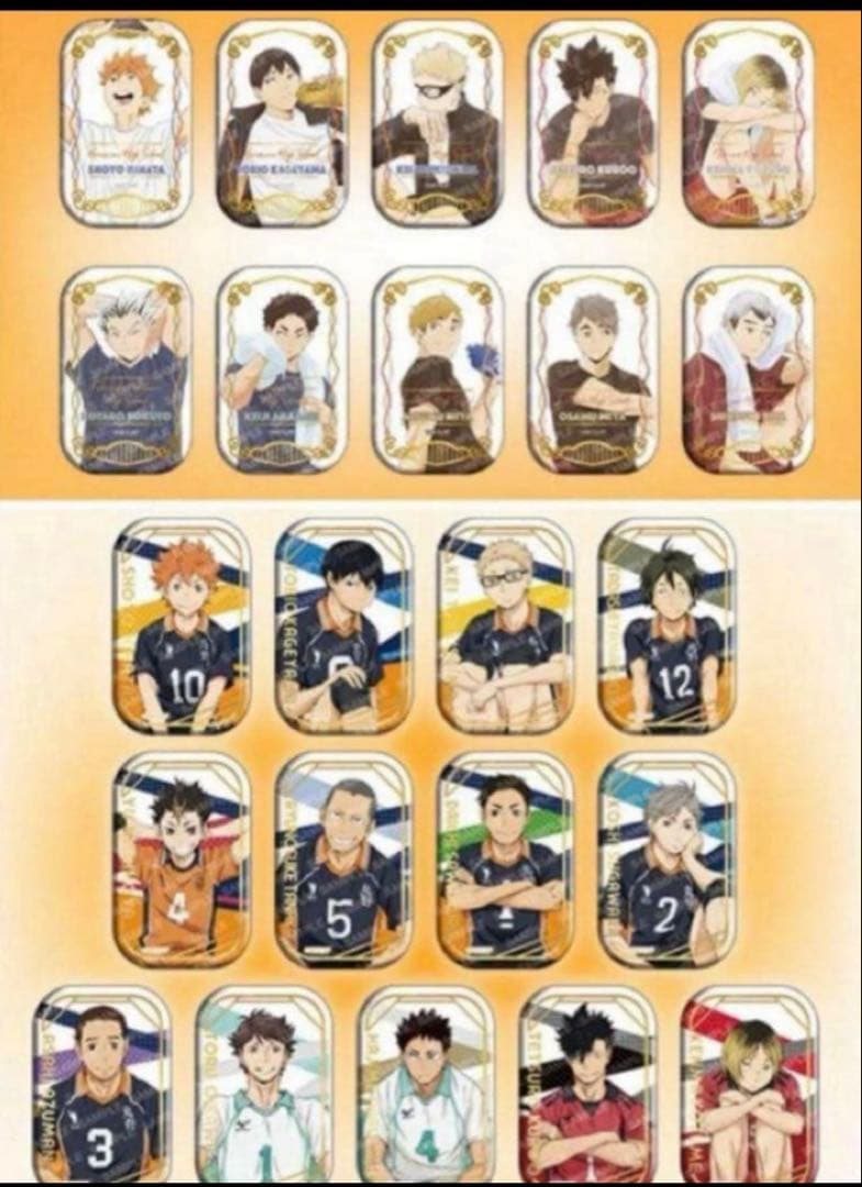 ハイキュー スクエア缶バッジ クールダウン&おすわりセット セブンネット