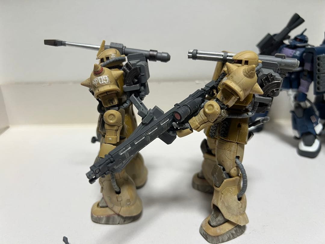 完成品 6体セットHG UCオリジンザクII /カスタム ウェザリング