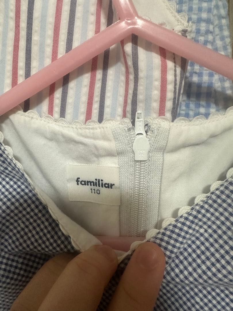 familiar 110サイズ ワンピースセット