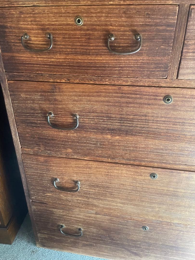 高級桐箪笥 昭和レトロ 5段 チェスト 和家具 ビンテージ