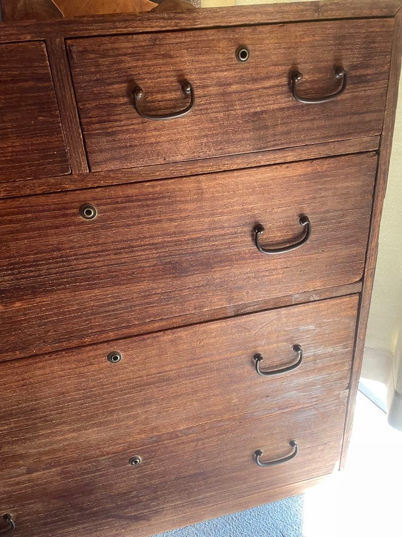 高級桐箪笥 昭和レトロ 5段 チェスト 和家具 ビンテージ