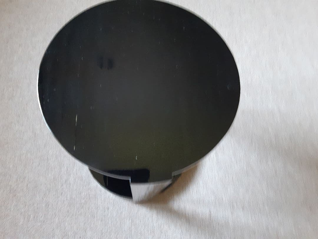 未使用　裏千家の丸棚　福井河田塗　組み立て式ではない