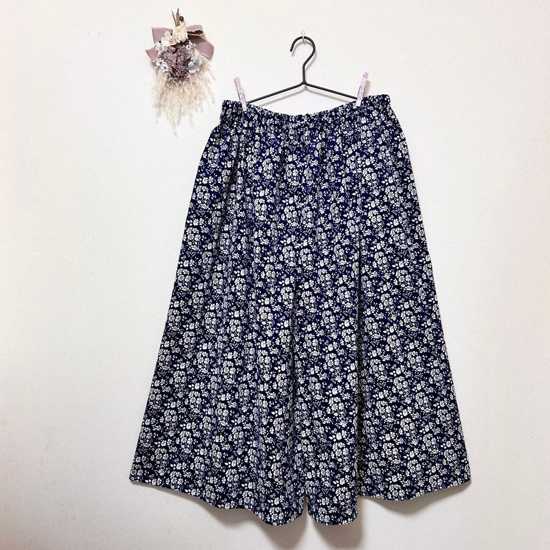 みっこ☆リバティ生地使用☆ガウチョパンツ☆カペル