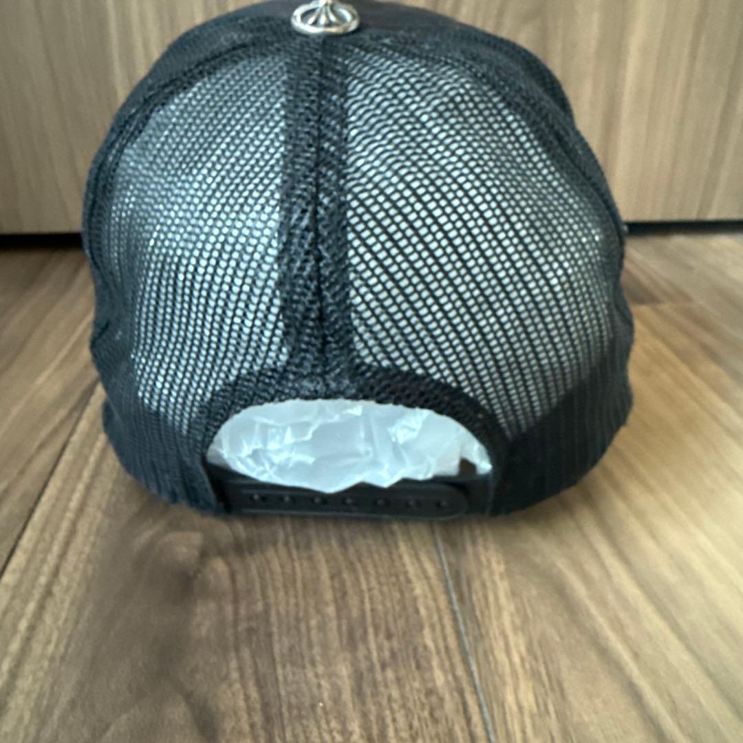 Chrome HeartsクロムハーツFUCKレザーパッチトラッカーキャップ帽子