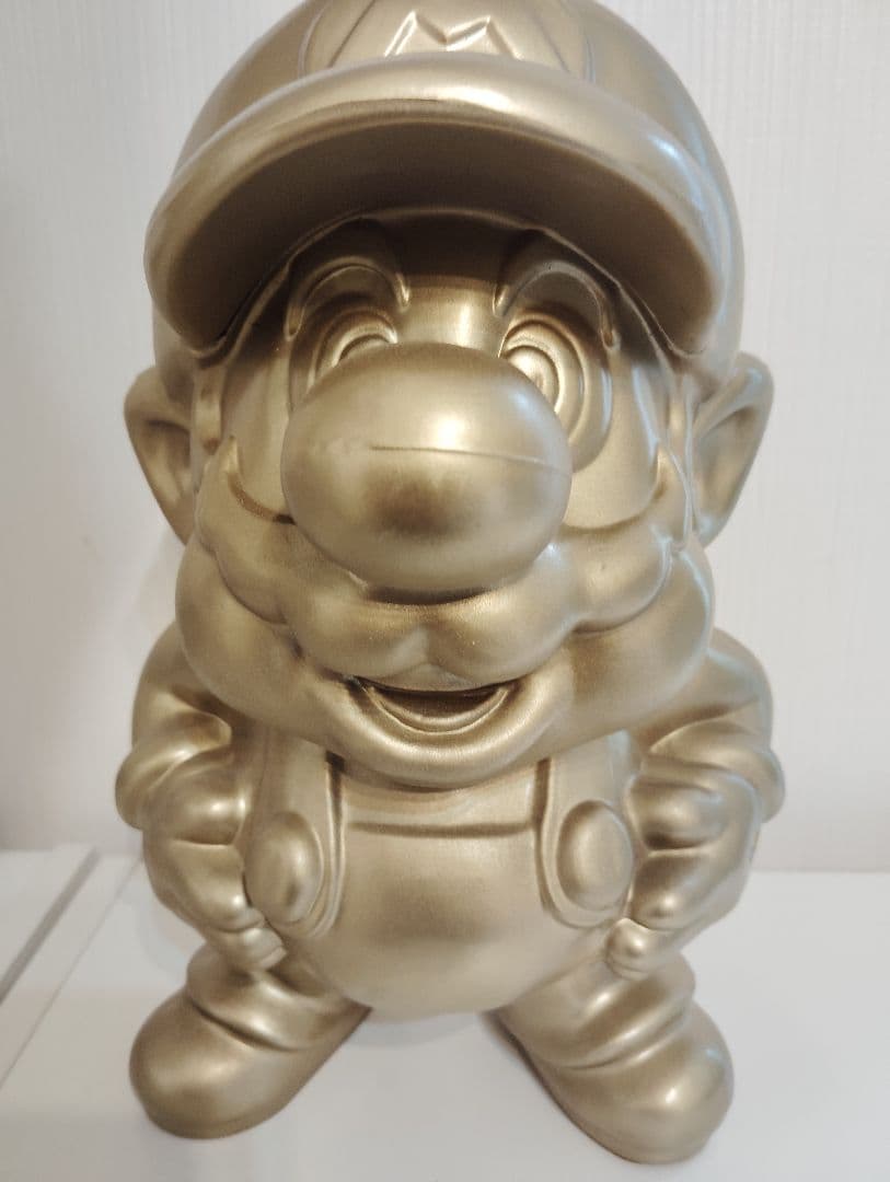 【非売品】任天堂 店頭ディスプレイ 黃金のマリオ像 ゴールドスーパーマリオ レア