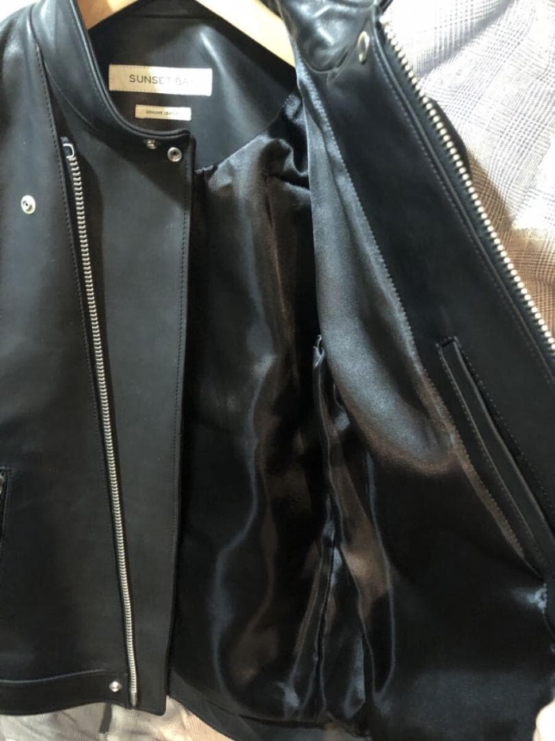 定価２０万程度　SUNSET BAY ホースレザージャケット シングル