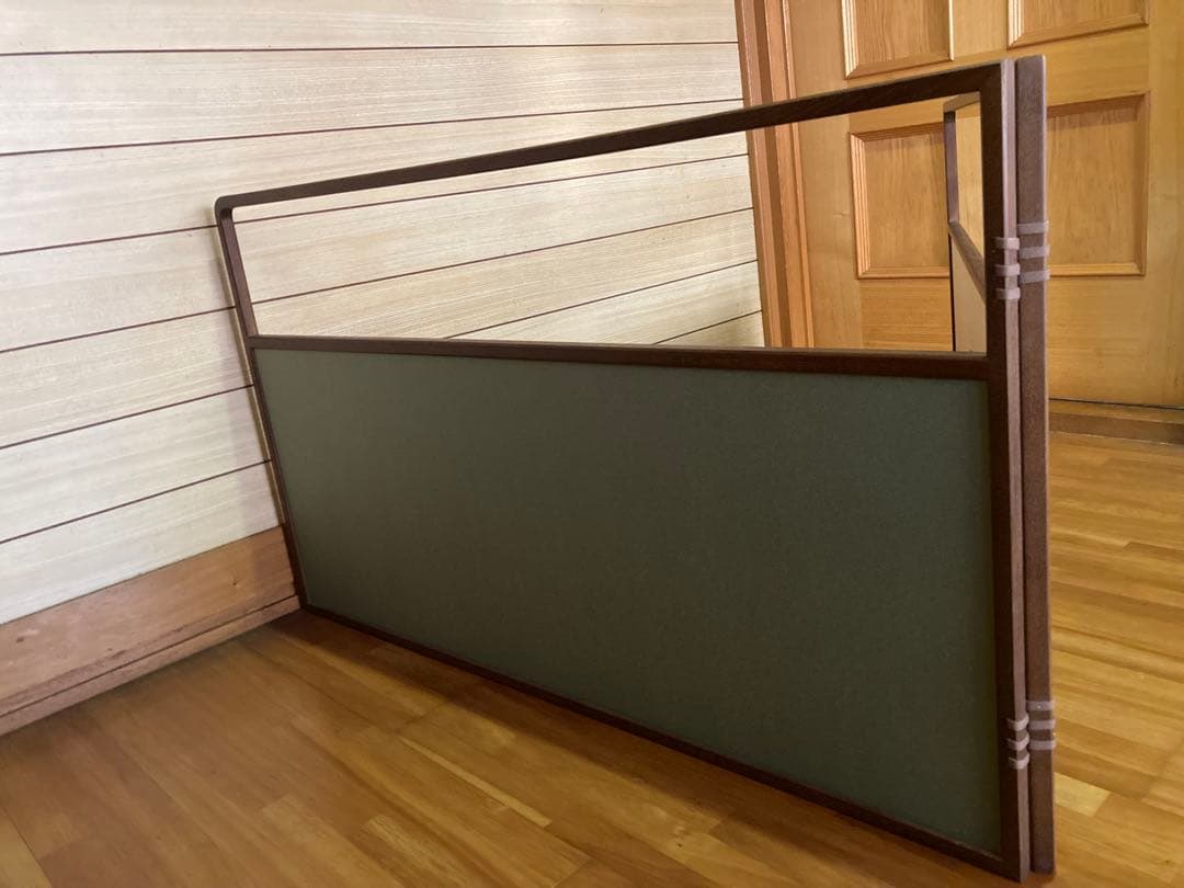 茶道具 風炉先屏風 歌仙絵巻　女桑　夏冬兼用　木製