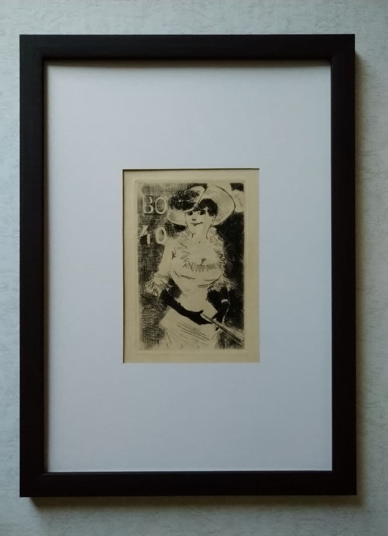 アンティーク 銅版画　未使用・保管品、美品