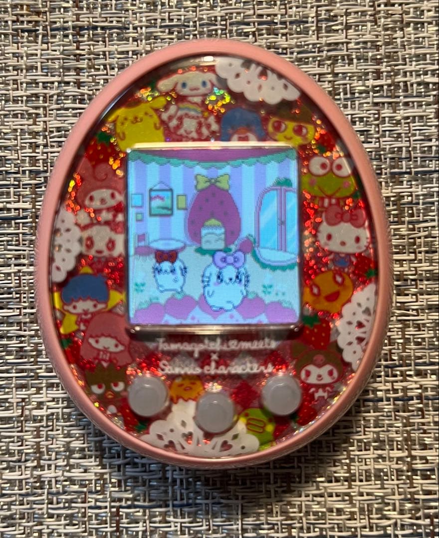 箱・取説あり、たまごっちみーつ サンリオ　ピンク