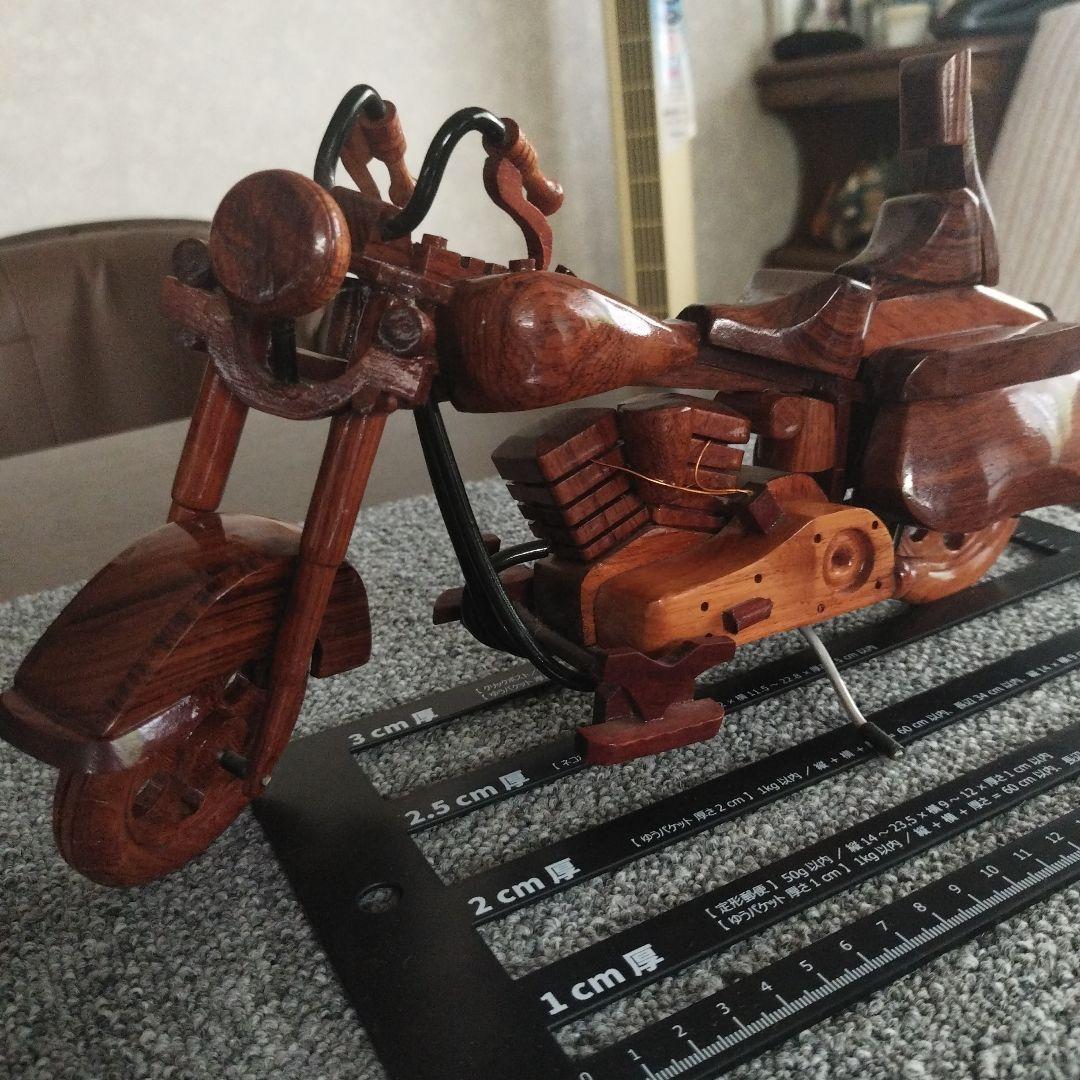 ハーレーダビッドソン 木製手作り 2023年のハワイ山火事 お見舞申し上げます