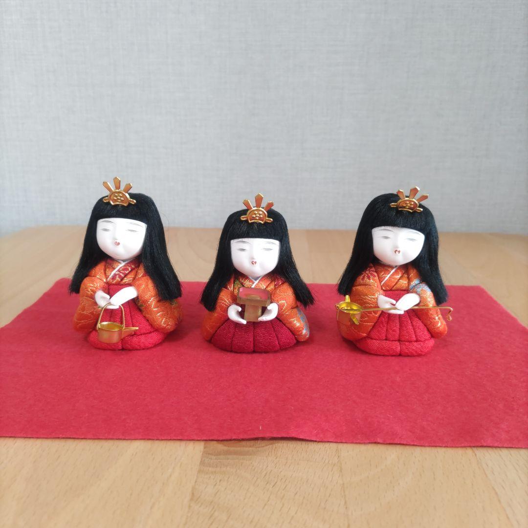 三人官女♡木目込人形♡ひな祭り