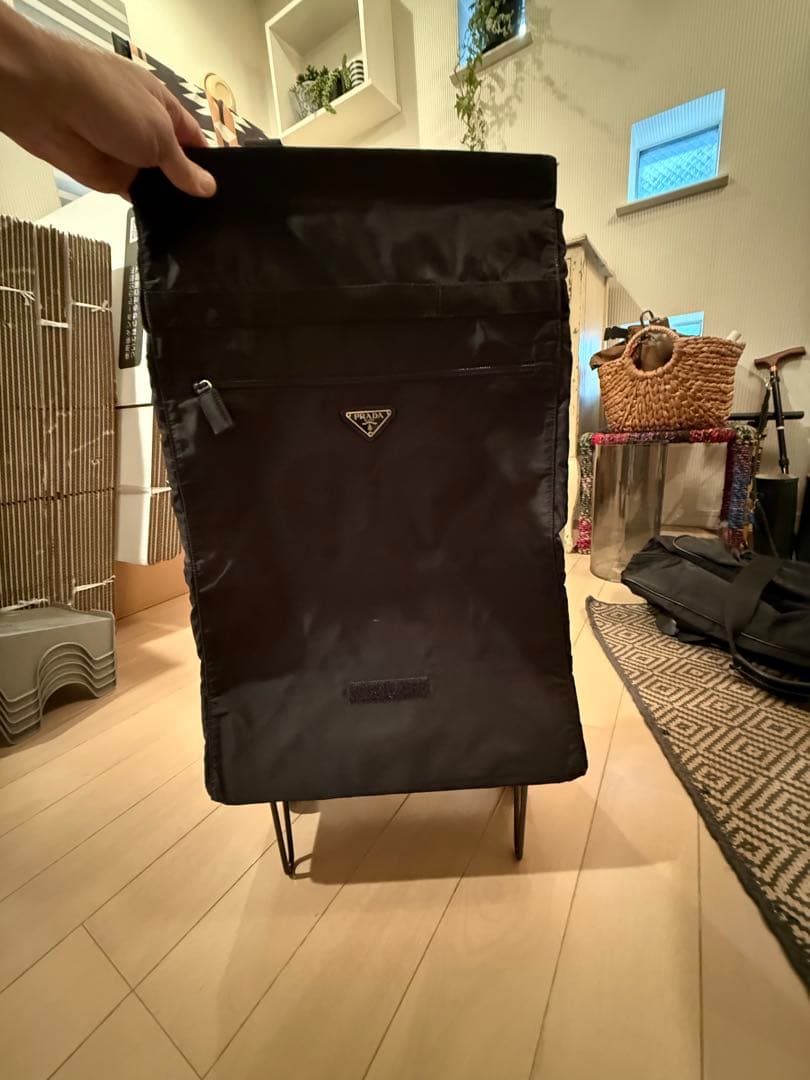 レア美品PRADA プラダ 折り畳み可 ナイロン トロ－リbag 本物