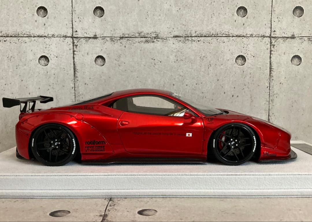 【限定10台】LBWK 1/18 フェラーリ 458 メタリックコルサ　新品