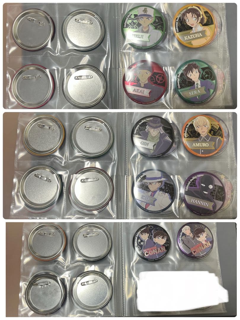 名探偵コナン USJ 缶バッジ コレクション コレクターセット