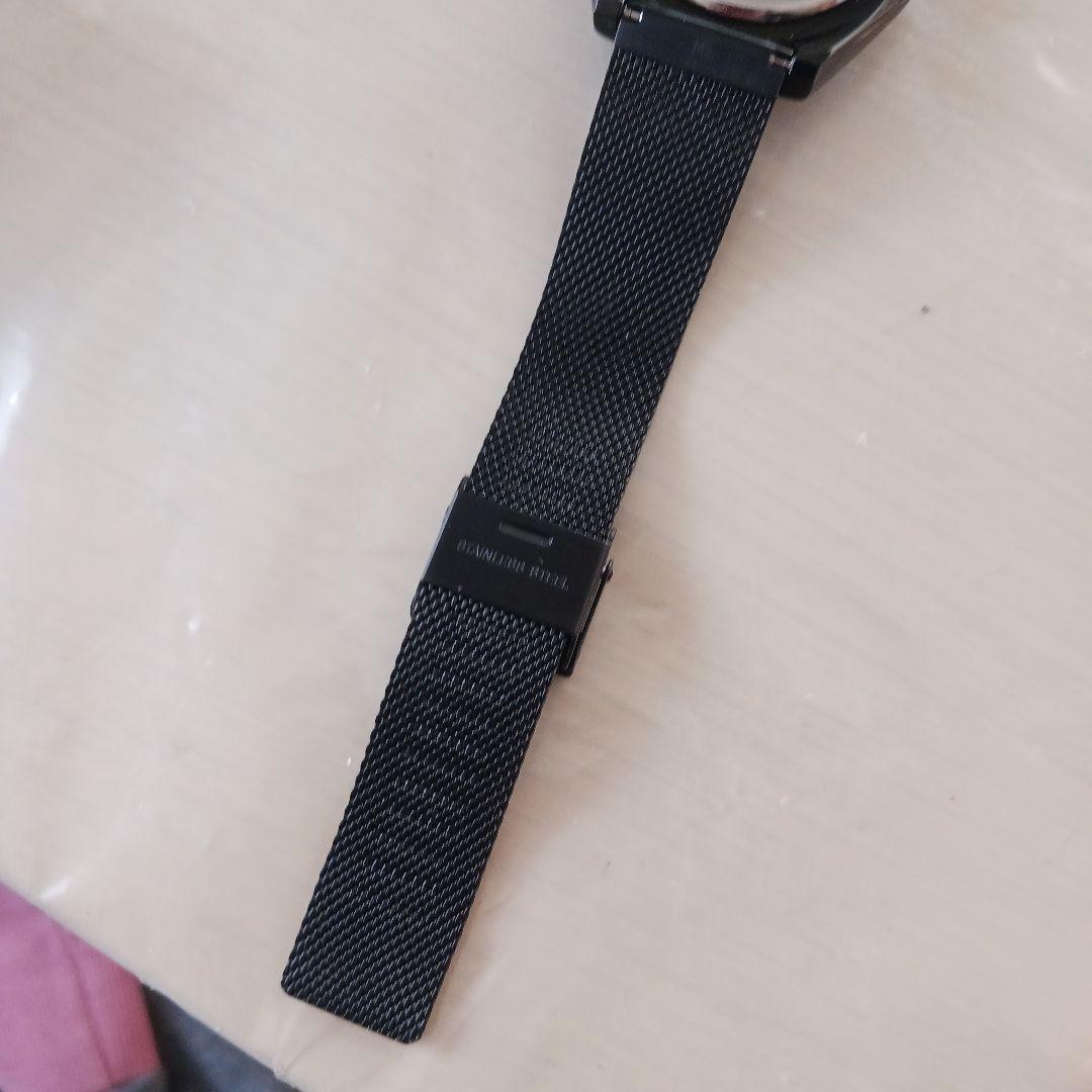 CITIZEN ソーラークォーツ腕時計 ブラック　5351プール・オムコラボ