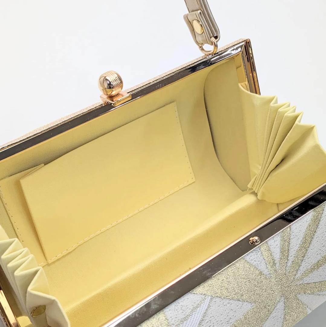 和装 草履バッグセット 帯地 金 ゴールド 3枚芯 フリーサイズ k15-10