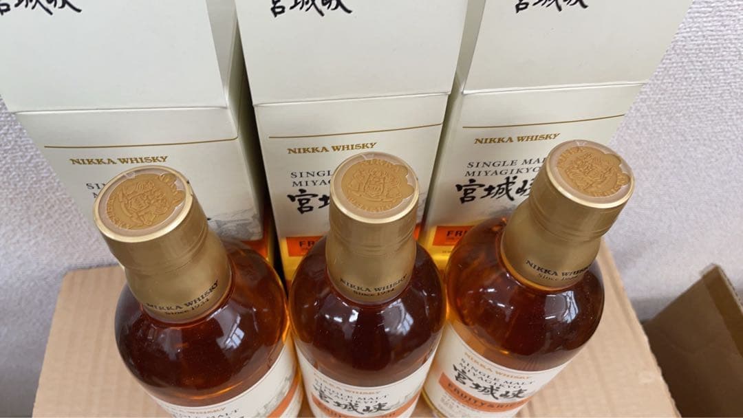 ニッカウイスキー 宮城峡シングルモルト 500ml箱入り3本セット