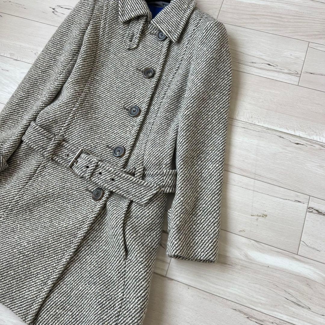 BURBERRY BLUE LABEL ロンドンコート　アンゴラ　ツイードコート
