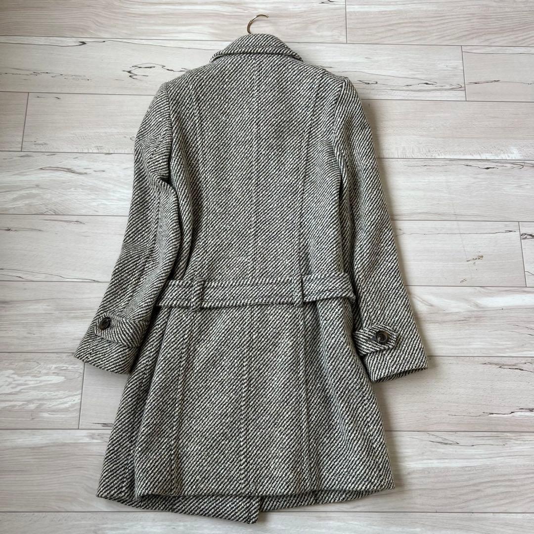 BURBERRY BLUE LABEL ロンドンコート　アンゴラ　ツイードコート