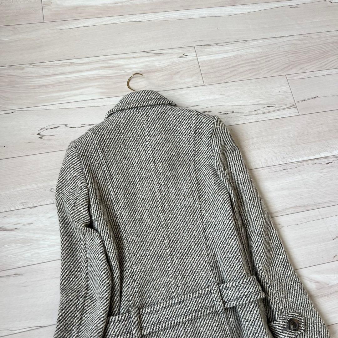 BURBERRY BLUE LABEL ロンドンコート　アンゴラ　ツイードコート