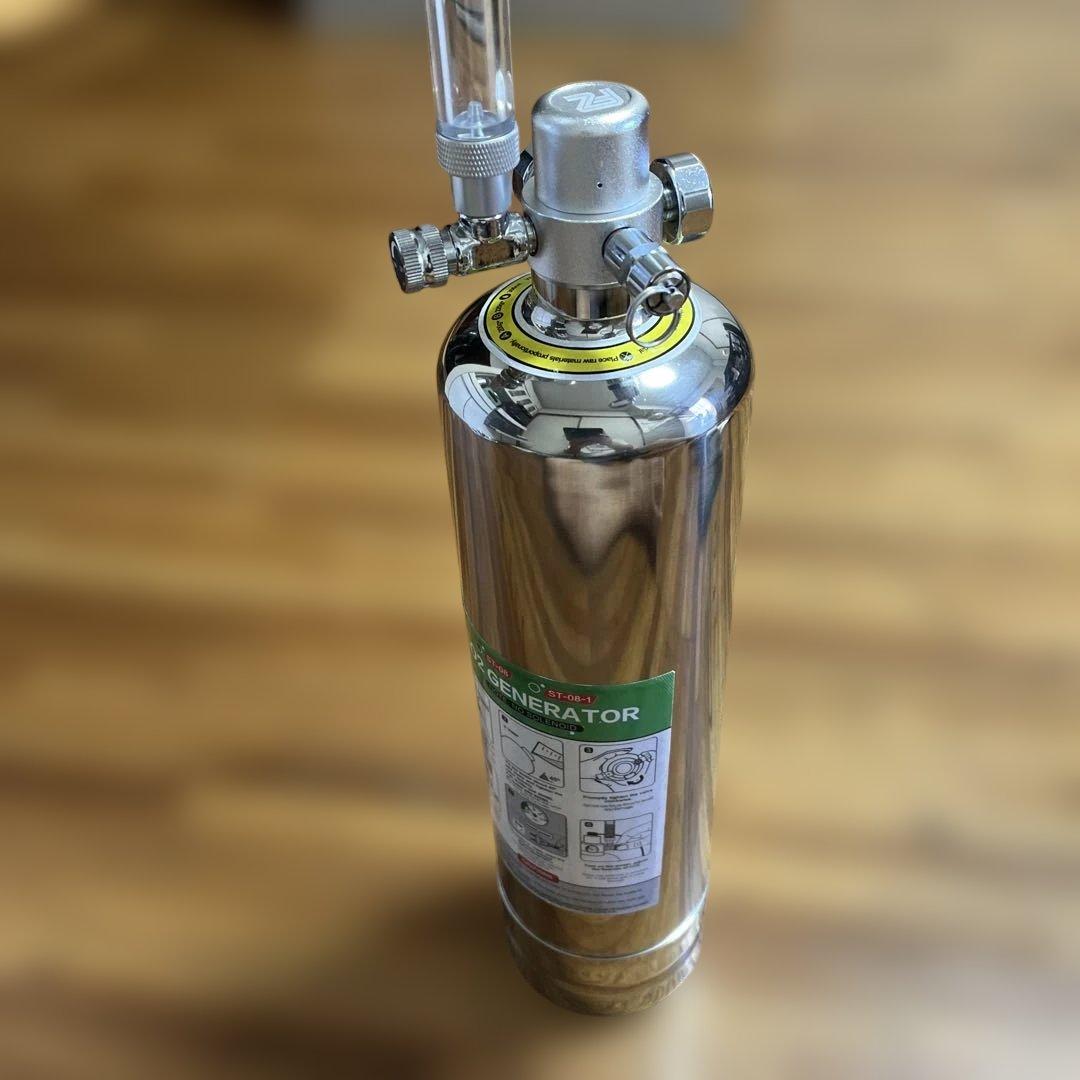 CO2ジェネレーター　化学反応式ボンベ2.5ℓ電磁弁付