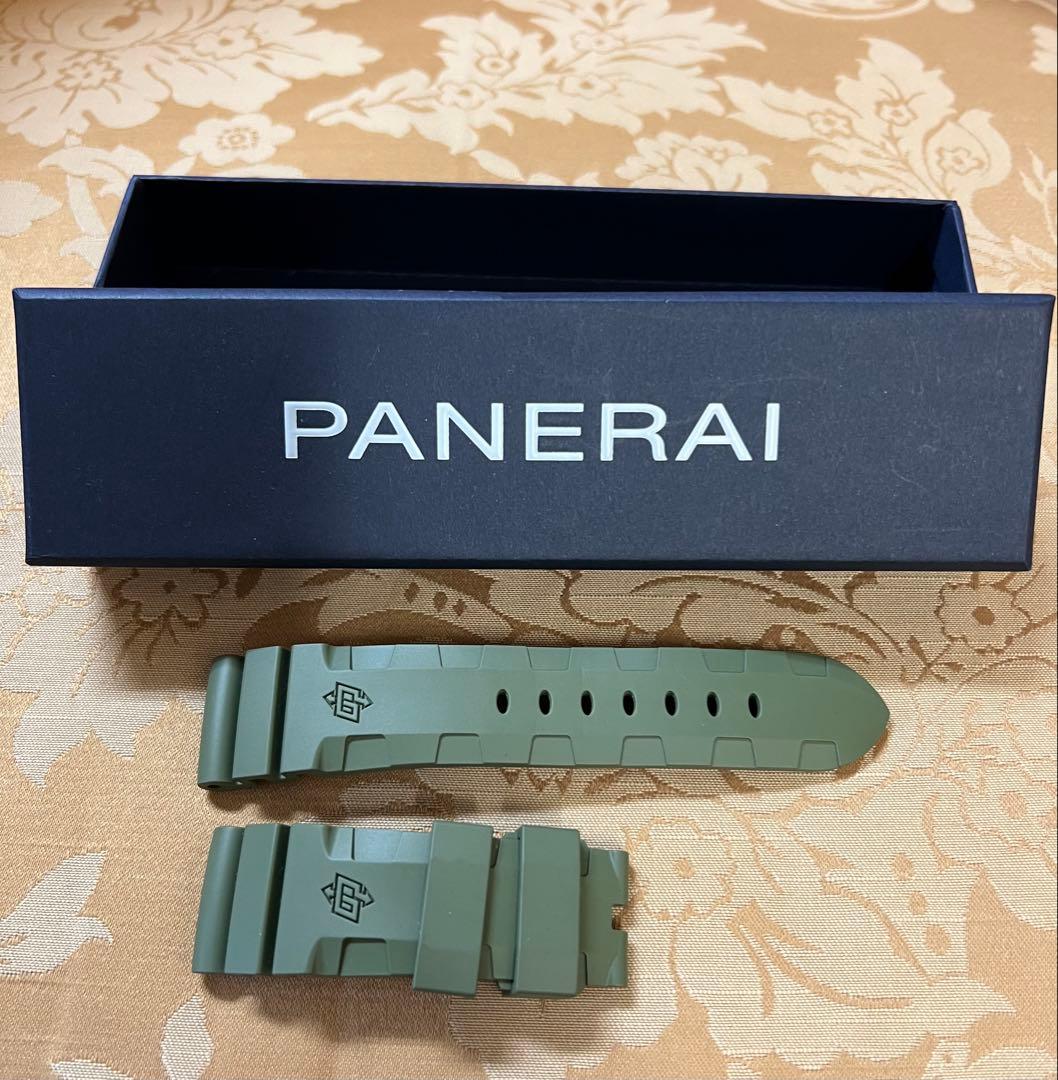PANERAI ラバーストラップ カウッチューグリーン